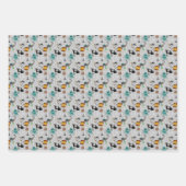 afgetild piraatpatroon voor jongens inpakpapier vel (Voorkant 3)