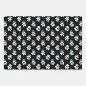 afgetild piraatpatroon voor jongens inpakpapier vel (Voorkant)