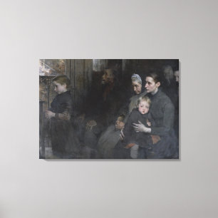 Afgetreden bij hun partij, 1901 canvas afdruk