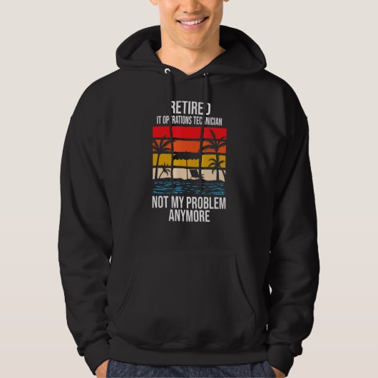 Afgetreden IT Operations Technician Niet Mijn Prob Hoodie (Voorkant)