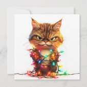 Afgetreden Kerstmopper Feestdagenkaart (Voorkant)