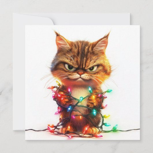 Afgetreden Kerstmopper Feestdagenkaart (Voorkant)