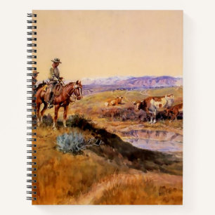“Afgetuigd” Westerse kunst van Charles M Russell Notitieboek