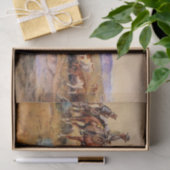 “Afgetuigd” Westerse kunst van Charles M Russell Tissuepapier (Geschenk)