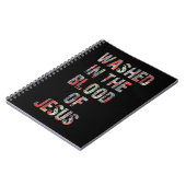 AFGEVAARDIGD IN HET BLOED VAN DE JESUS CHRIST T-Sh Notitieboek (Linkerzijde)