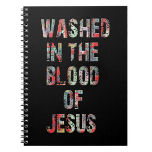AFGEVAARDIGD IN HET BLOED VAN DE JESUS CHRIST T-Sh Notitieboek