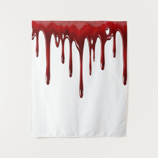 Afgevallen bloeddruppels wandkleed (Voorkant)