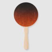 Afgevallen kleur en zwart glitterverloop handwaaier (Achterkant)