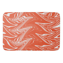 Afgevarieerd - Oranje en wit Badmat