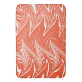 Afgevarieerd - Oranje en wit Badmat (Voorkant Verticaal)