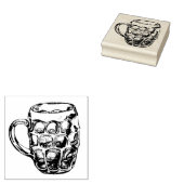  afgevlakte Mok van de Beer Rubberstempel (Gestempeld)