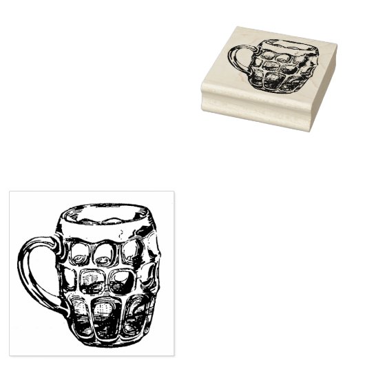  afgevlakte Mok van de Beer Rubberstempel (Gestempeld)