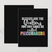 Afgevlekt zijn de flessen voor de piecemaker bedankkaart (Voorkant / Achterkant)