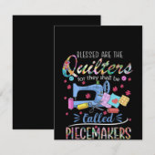 Afgevlekt zijn de flessen voor de piecemaker bedankkaart (Voorkant / Achterkant)