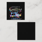 Afgevlekt zijn de flessen voor de piecemaker vierkante visitekaartje (Voorkant / Achterkant)