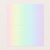 Afgevouwen Visitekaartjes voor regenbooggradiënt (Binnenkant ongevouwen)