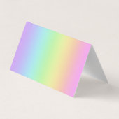 Afgevouwen Visitekaartjes voor regenbooggradiënt (Achterkant)