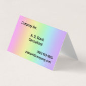 Afgevouwen Visitekaartjes voor regenbooggradiënt (Voorkant)