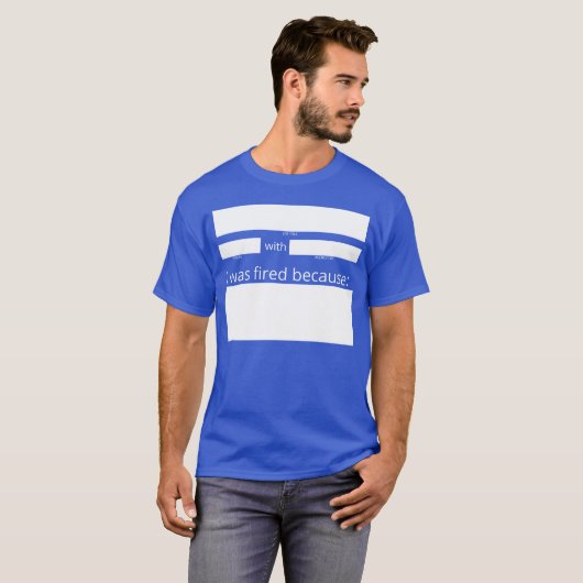 Afgevuurde feeds vullen de lege t-shirt (Voorkant volledig)