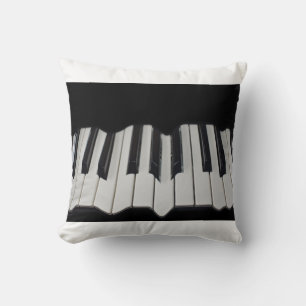 Afgevuurde Piano Keys Cushion Kussen