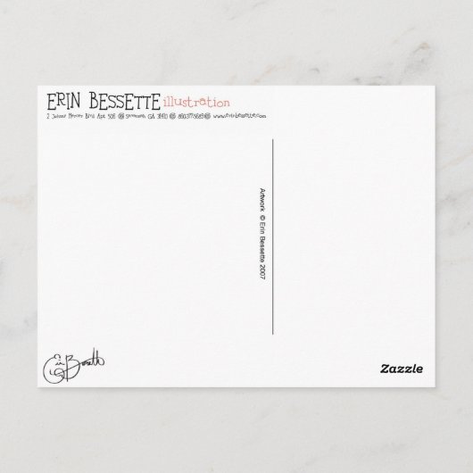 afgewerkte mailer briefkaart (Achterkant)