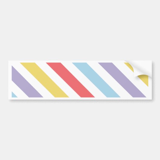 Afgewerkte strepen bumpersticker (Voorkant)