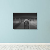 Afgewezen dok op het monroemmeer canvas afdruk (Insitu (Houten vloer))