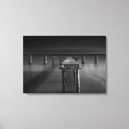 Afgewezen dok op het monroemmeer canvas afdruk (Voorkant)