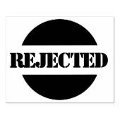 Afgewezen grote houten aangepaste rubberen stempel (Afrduk)