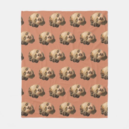 Afgeworpen Cherub Fleece Deken (Voorkant)