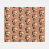 Afgeworpen Cherub Fleece Deken (Voorkant (Horizontaal))