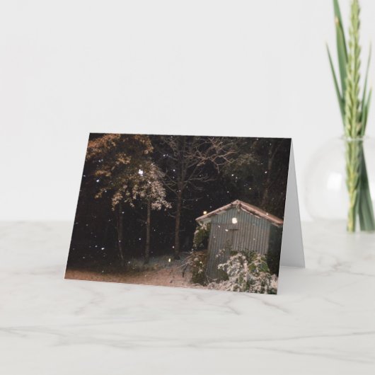 Afgeworpen weinig feestdagen kaart (Voorkant)