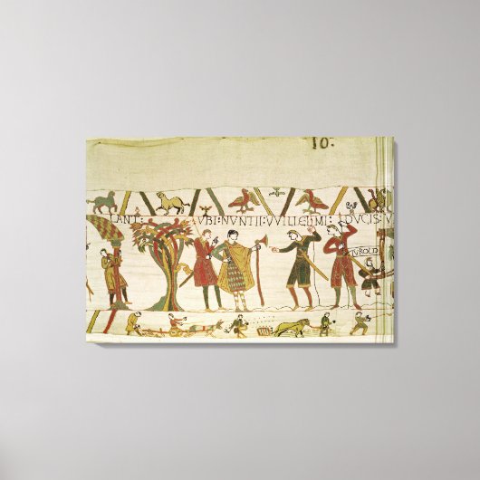 Afgezanten van Duke William worden naar graaf Guy  Canvas Afdruk (Voorkant)