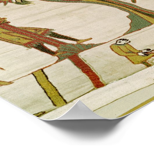 Afgezanten van Duke William worden naar graaf Guy  Poster (Hoek)