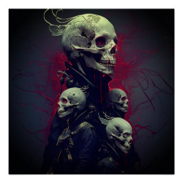 Afgezanten-Void-Skull-Art-Print Perfect Poster