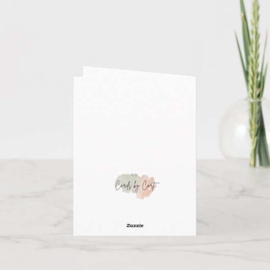 Afgezien van de dankbaarheid dank ik u voor het We Kaart (Achterkant)