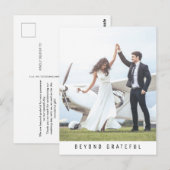 Afgezien van het grootmoedige simpele fotohuwelijk briefkaart (Voorkant / Achterkant)