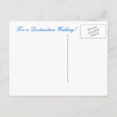 Afgezonderd eiland - BEWAAR DE DATUM Aankondigingskaart (Achterkant)