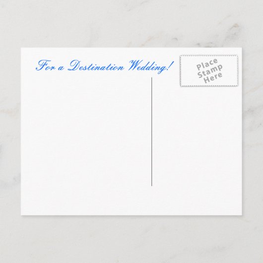 Afgezonderd eiland - BEWAAR DE DATUM Aankondigingskaart (Achterkant)