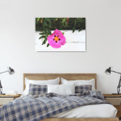 Afgezonderd in Floral Canvas Print (Insitu (Slaapkamer))