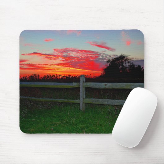 Afgezonderd in Sunset Mousepad Muismat (Met muis)
