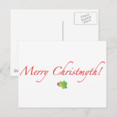 (Afgezwakt) Vrolijke Christmyth! Feestdagenkaart (Voorkant / Achterkant)