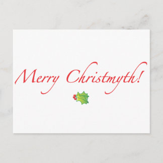(Afgezwakt) Vrolijke Christmyth! Feestdagenkaart