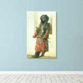 Afghaans, 1870 canvas afdruk (Insitu (Houten vloer))