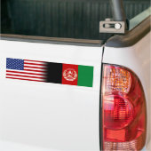 Afghaans-Amerikaanse Afghaanse vlag Amerikaanse vl Bumpersticker (Op Truck)