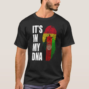 Afghaans en Ghanees mix DNA vlag erfgoed T-shirt