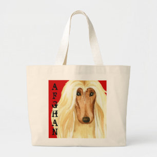 Afghaans kleurenblok grote tote bag