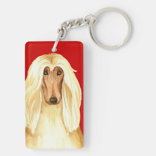 Afghaans kleurenblok sleutelhanger (achterkant)