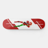 Afghaans meisje Manga Anime verkleed in vlag Persoonlijk Skateboard (Horizontaal)