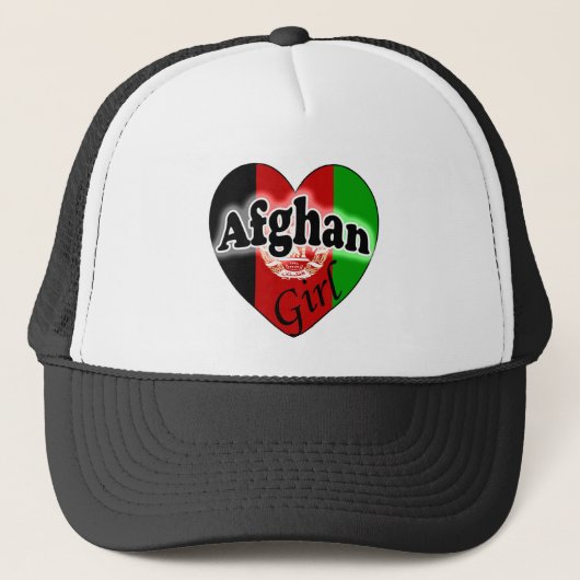 Afghaans meisje trucker pet (Voorkant)